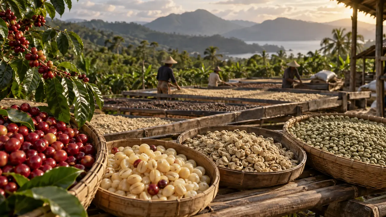 Perjalanan buah kopi hingga menjadi green bean